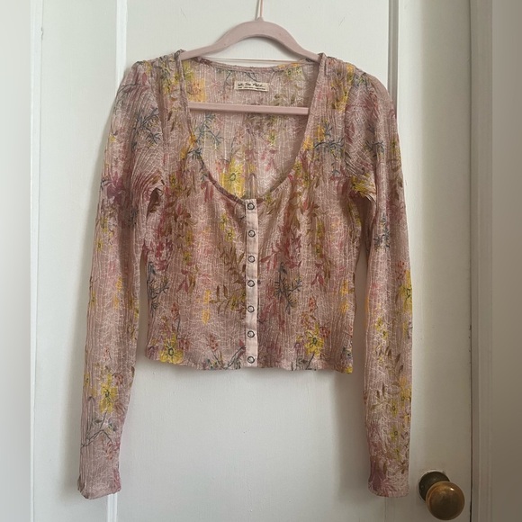 Free People Tops - Free People Sheer Button-Up Women's Top